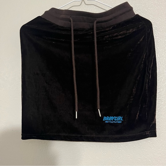 PLT Shape Brown Baby Girl Velour Hoodie with Matching Skirt Size 8 - Picture 7 of 8